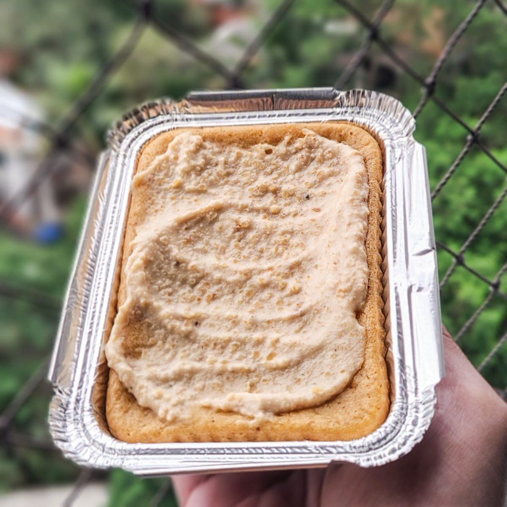 Bolo Low carb de paçoca