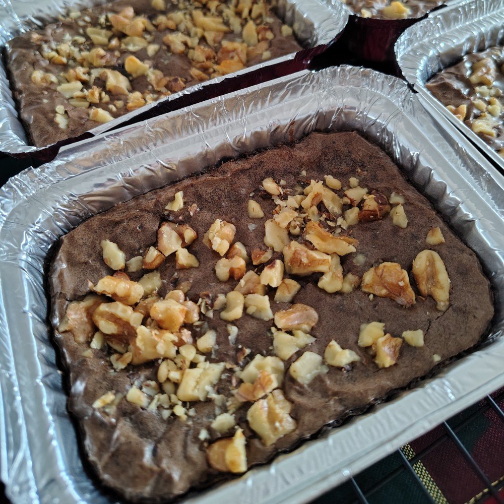 Brownie Fit com nozes